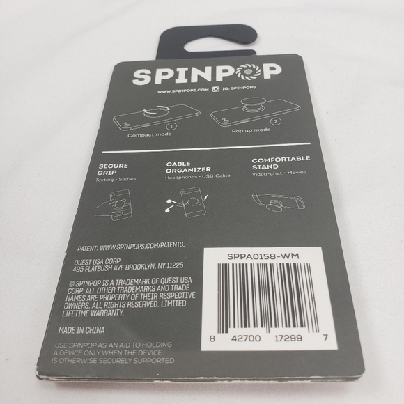 Spinpop Phone Grip and Stand NWT - Picture 2 of 2